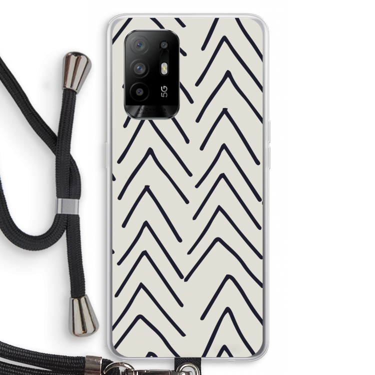Marrakech Arrows: Oppo A94 5G Transparant Hoesje met koord