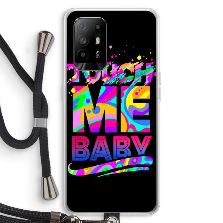 Touch Me: Oppo A94 5G Transparant Hoesje met koord