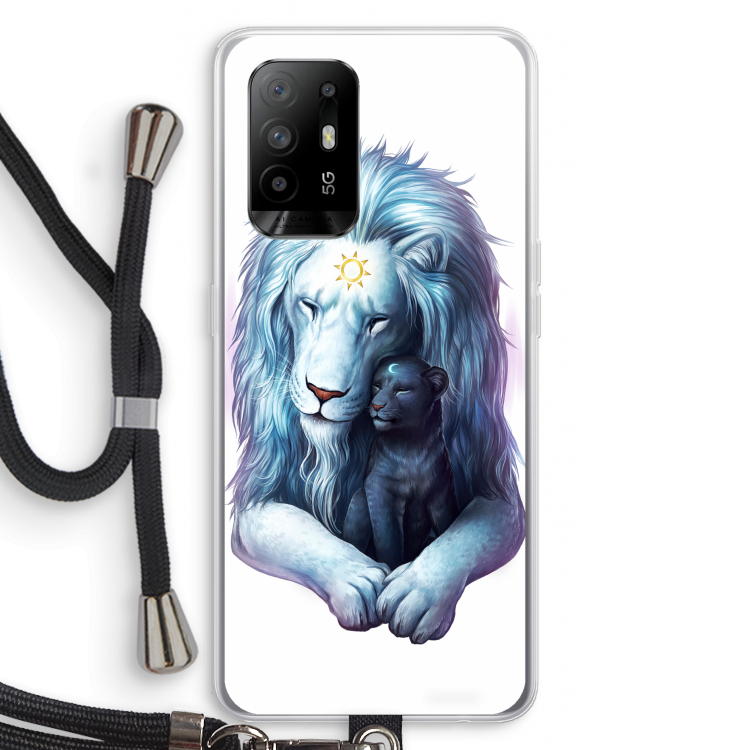 Child Of Light: Oppo A94 5G Transparant Hoesje met koord
