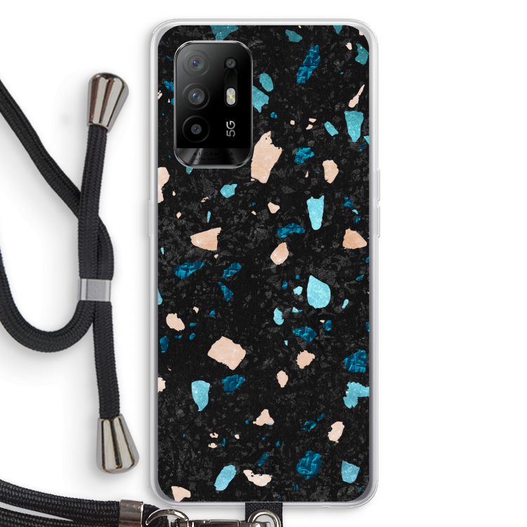 Terrazzo N°11: Oppo A94 5G Transparant Hoesje met koord