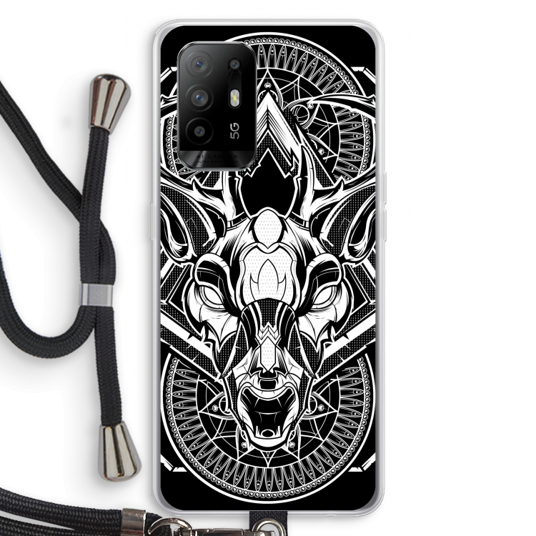 Oh Deer: Oppo A94 5G Transparant Hoesje met koord