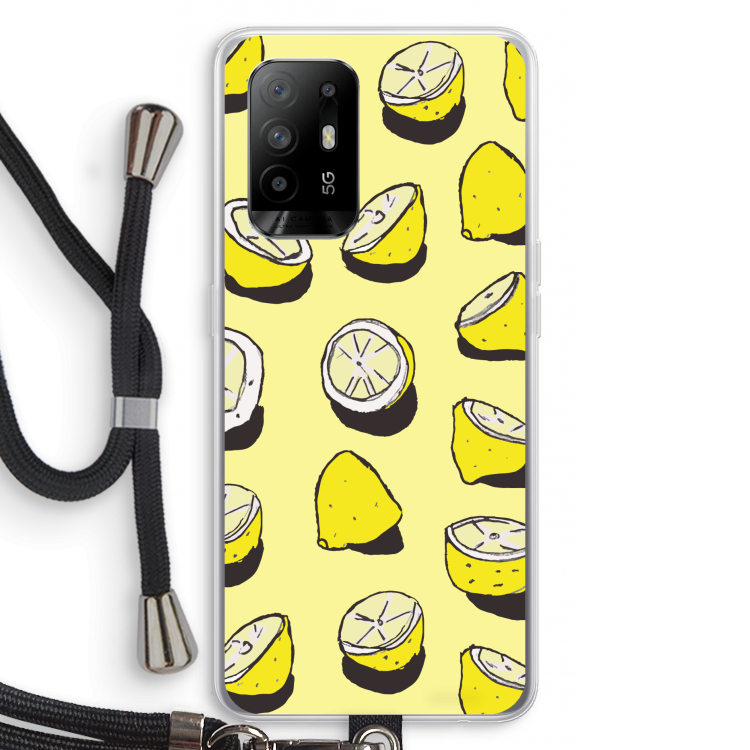 When Life Gives You Lemons...: Oppo A94 5G Transparant Hoesje met koord