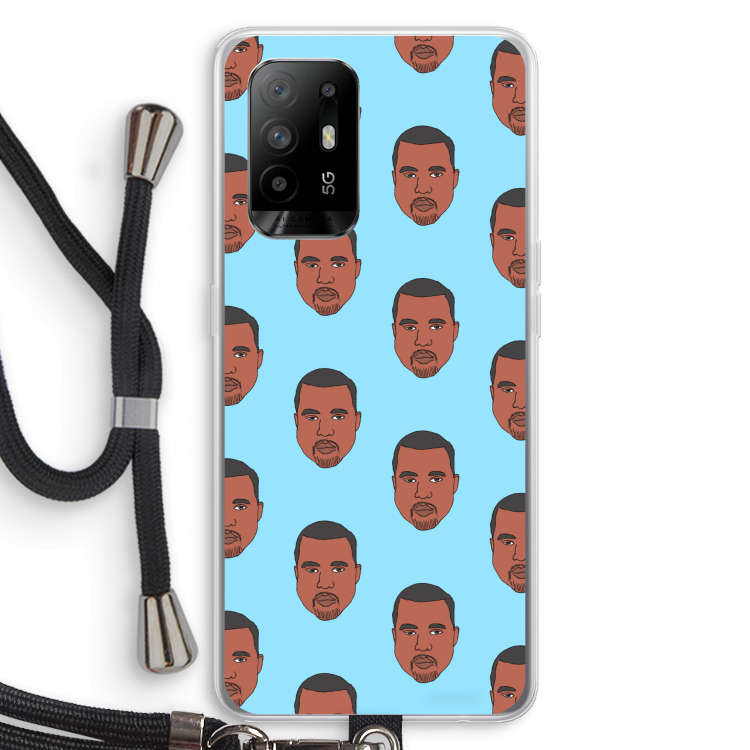 Kanye Call Me?: Oppo A94 5G Transparant Hoesje met koord