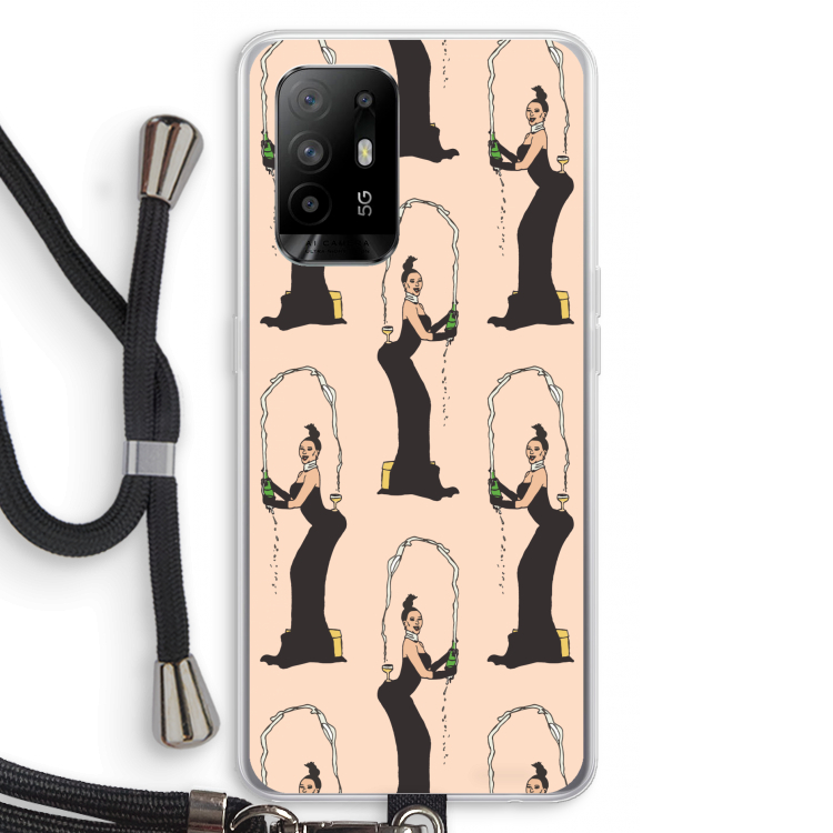 Pop Some Kim: Oppo A94 5G Transparant Hoesje met koord