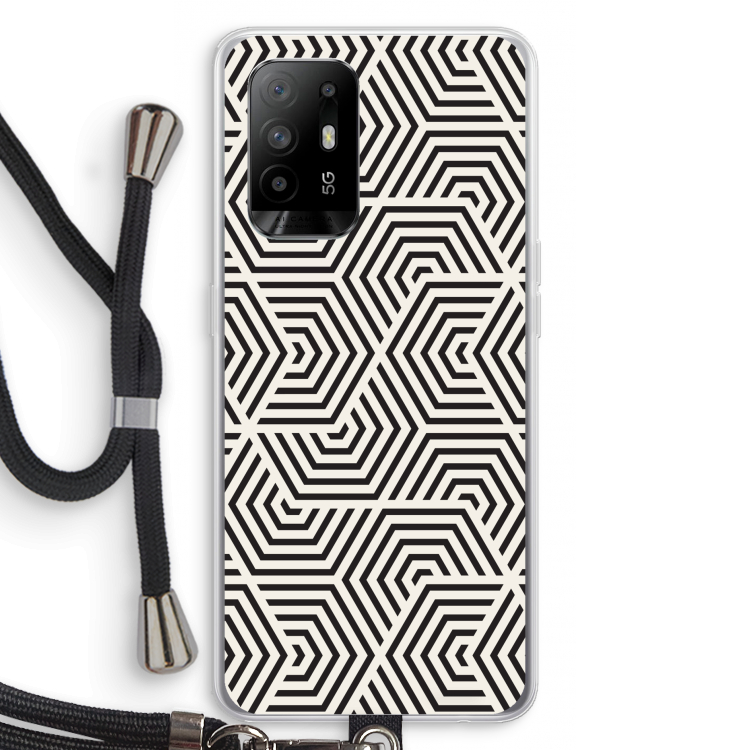 Magic pattern: Oppo A94 5G Transparant Hoesje met koord