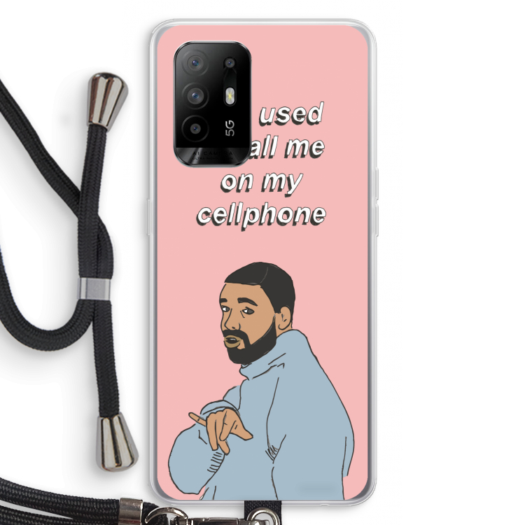 Hotline bling: Oppo A94 5G Transparant Hoesje met koord
