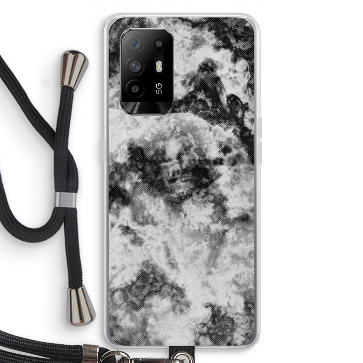 Onweer: Oppo A94 5G Transparant Hoesje met koord
