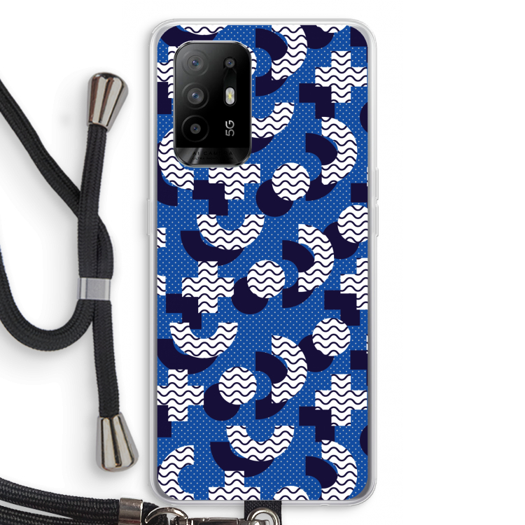 8-bit N°5: Oppo A94 5G Transparant Hoesje met koord