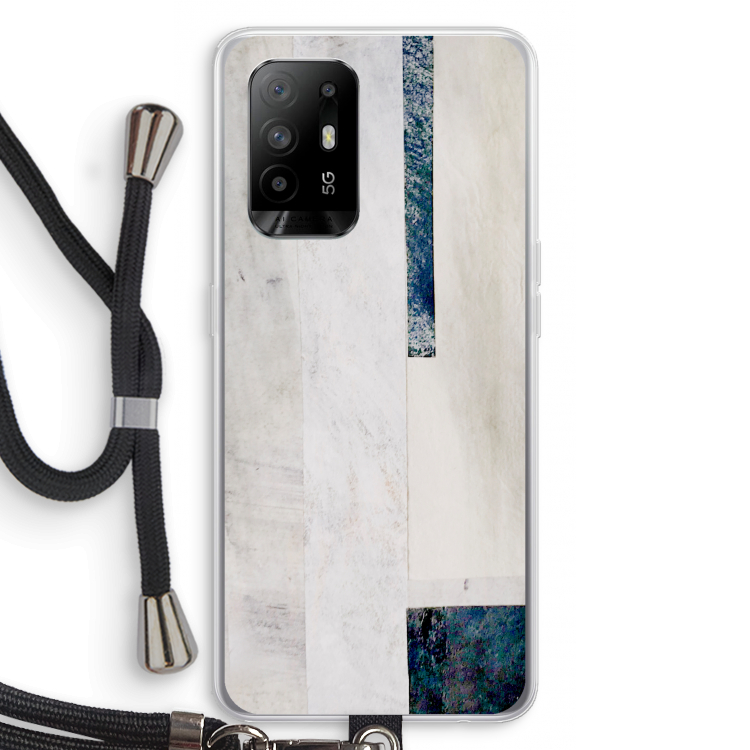 Meet you there: Oppo A94 5G Transparant Hoesje met koord