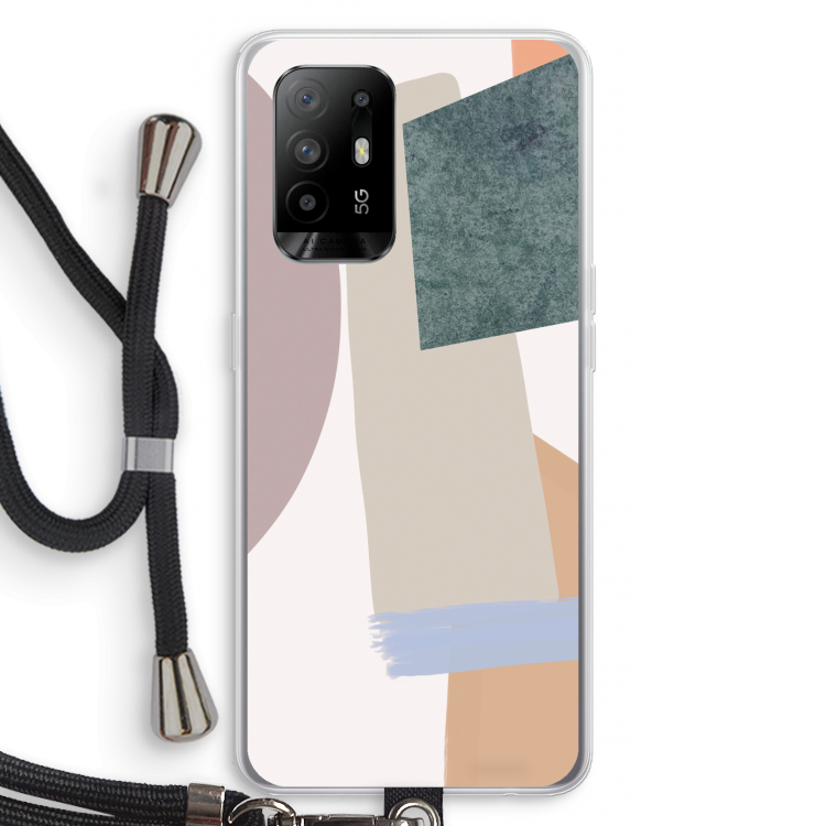 Lindo: Oppo A94 5G Transparant Hoesje met koord