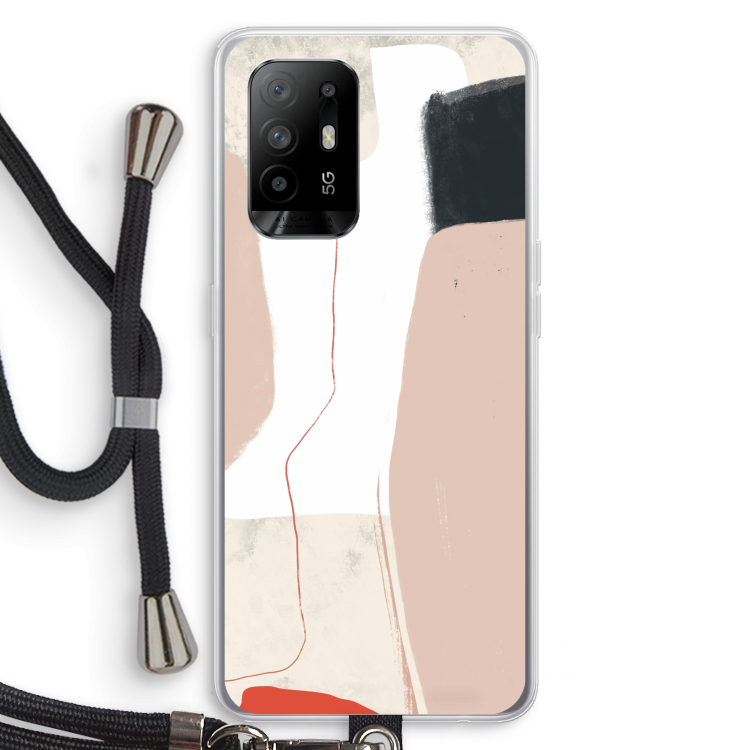Lava: Oppo A94 5G Transparant Hoesje met koord