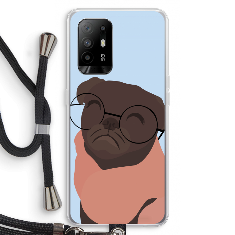 Ludo: Oppo A94 5G Transparant Hoesje met koord