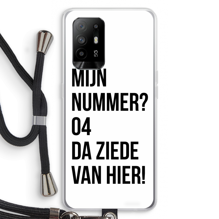 Da ziede van hier: Oppo A94 5G Transparant Hoesje met koord