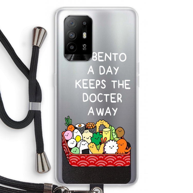 Bento a day: Oppo A94 5G Transparant Hoesje met koord