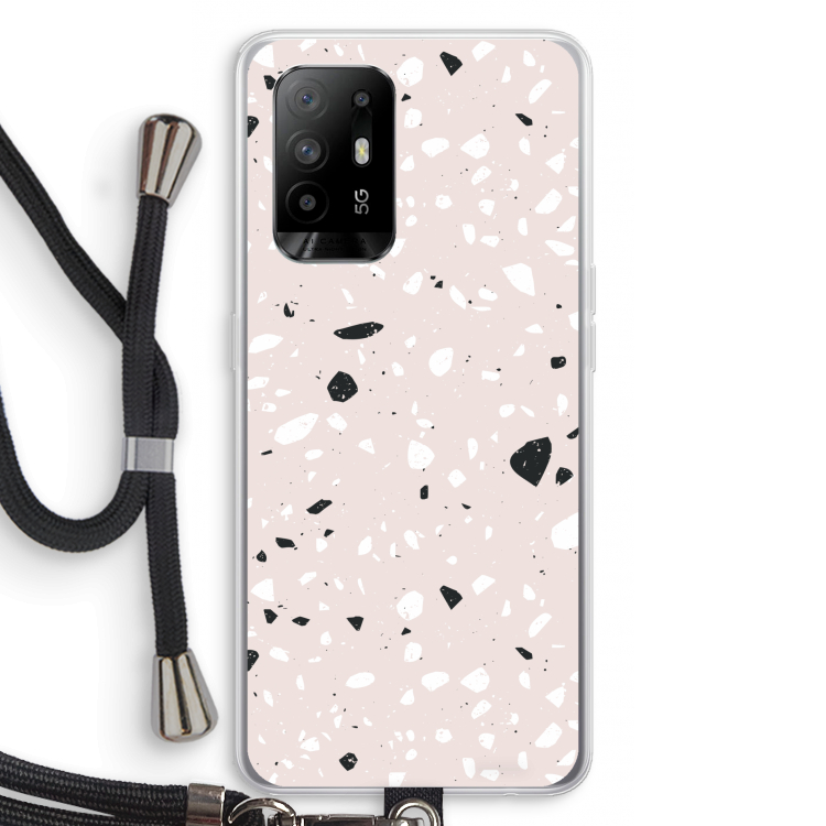 Terrazzo N°20: Oppo A94 5G Transparant Hoesje met koord