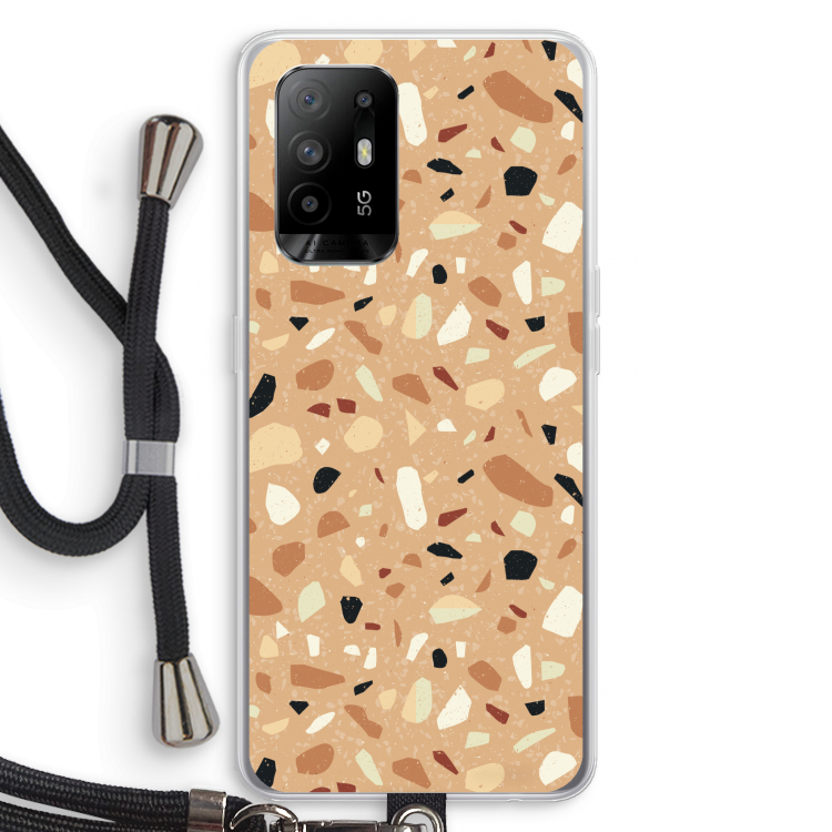 Terrazzo N°17: Oppo A94 5G Transparant Hoesje met koord
