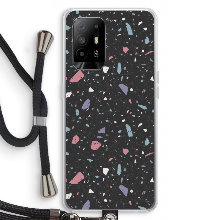 Terrazzo N°16: Oppo A94 5G Transparant Hoesje met koord