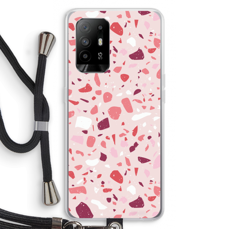 Terrazzo N°15: Oppo A94 5G Transparant Hoesje met koord