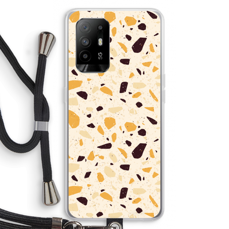 Terrazzo N°13: Oppo A94 5G Transparant Hoesje met koord