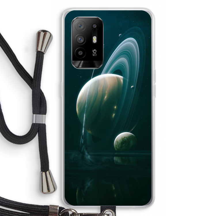 Mercurius: Oppo A94 5G Transparant Hoesje met koord