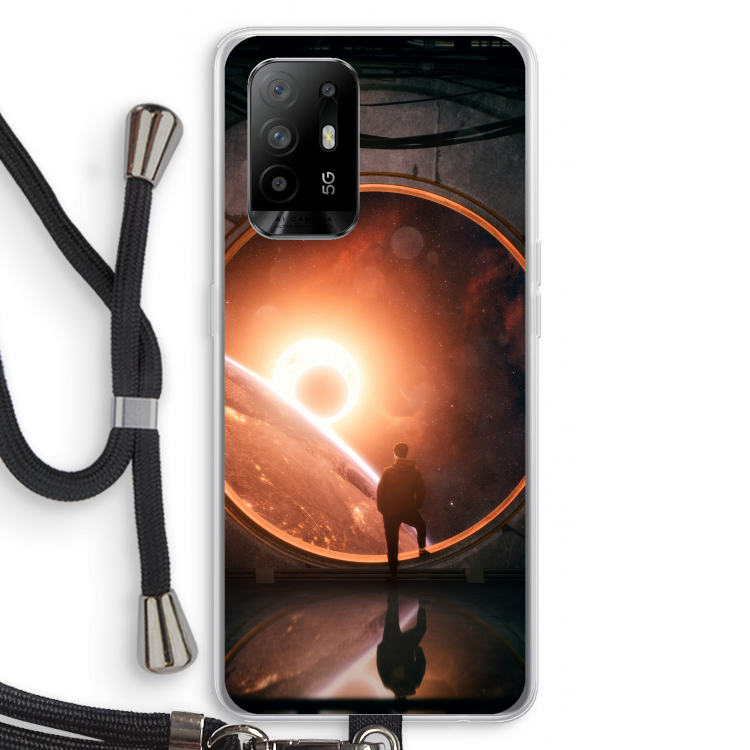 Ephemeral: Oppo A94 5G Transparant Hoesje met koord