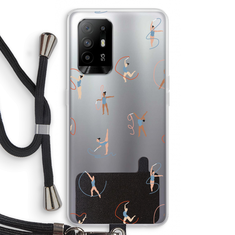 Dancing #3: Oppo A94 5G Transparant Hoesje met koord
