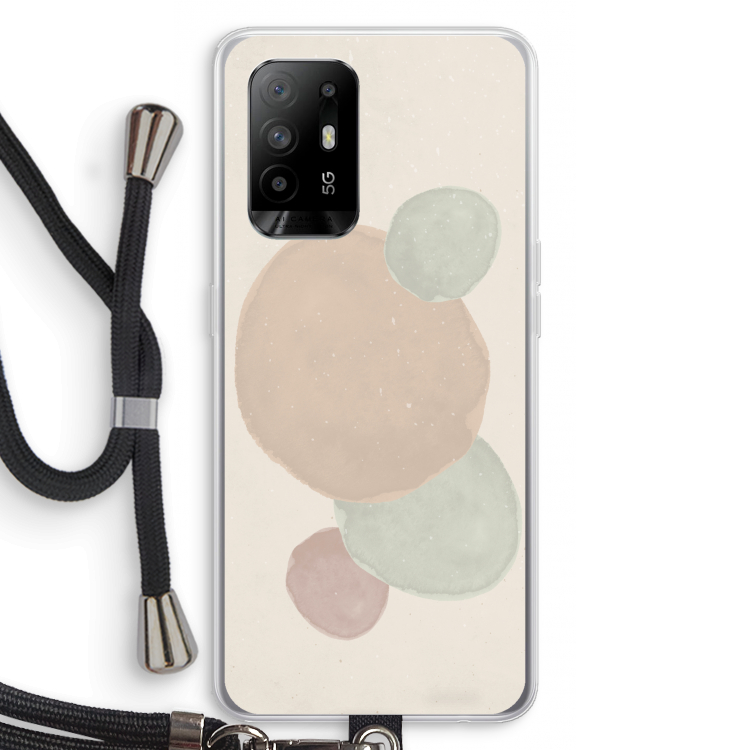 Geo #9: Oppo A94 5G Transparant Hoesje met koord