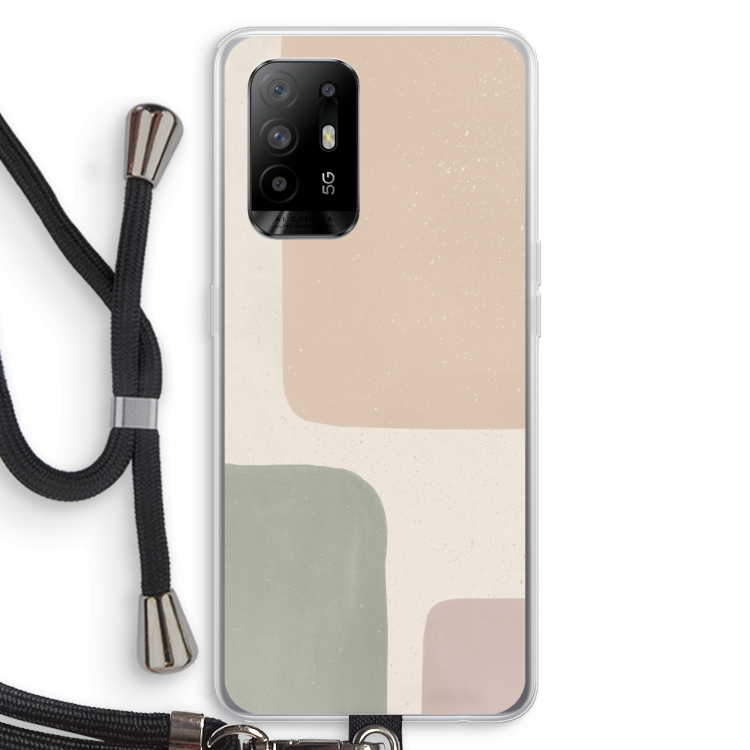 Geo #7: Oppo A94 5G Transparant Hoesje met koord