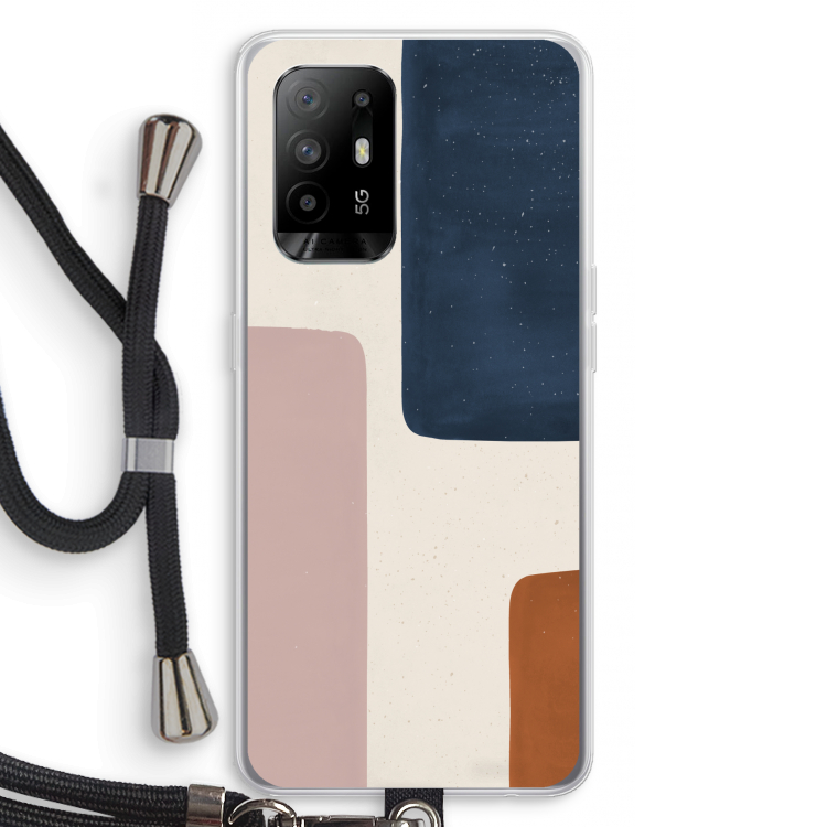 Geo #5: Oppo A94 5G Transparant Hoesje met koord