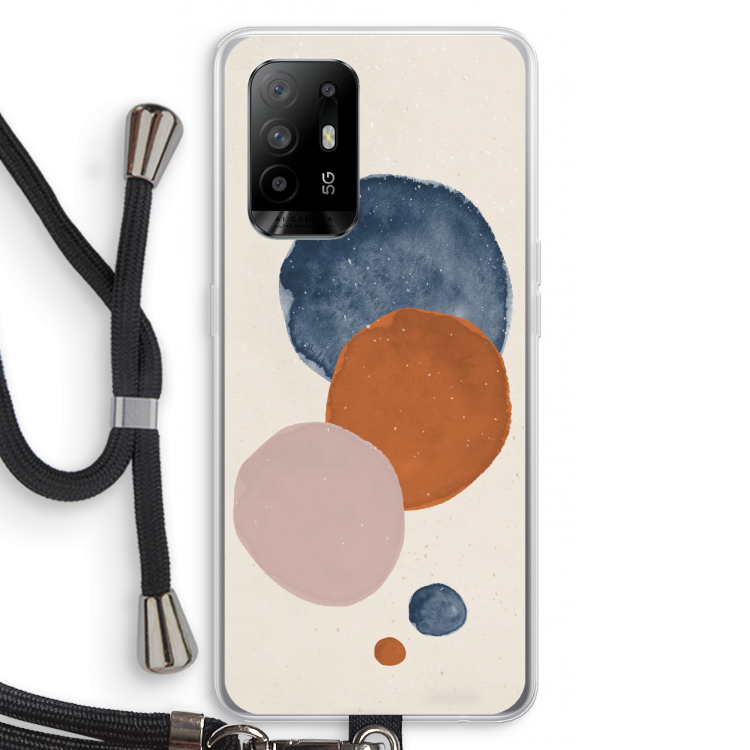Geo #4: Oppo A94 5G Transparant Hoesje met koord