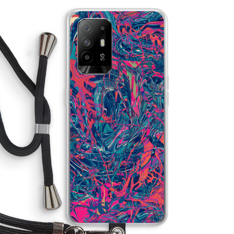 Sleeping Dreams: Oppo A94 5G Transparant Hoesje met koord