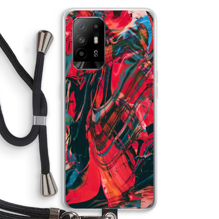 Endless Descent: Oppo A94 5G Transparant Hoesje met koord