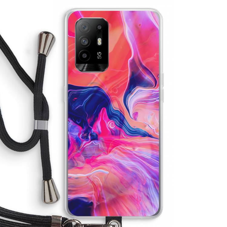 Earth And Ocean: Oppo A94 5G Transparant Hoesje met koord