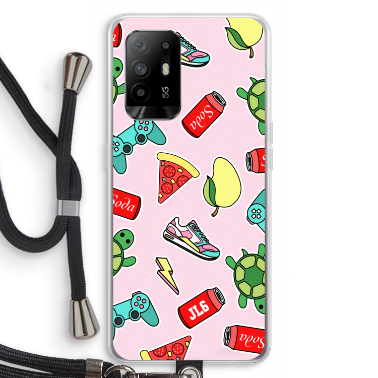 Things Jamie Loves: Oppo A94 5G Transparant Hoesje met koord