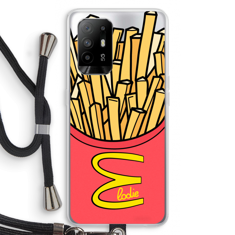 McElodie: Oppo A94 5G Transparant Hoesje met koord