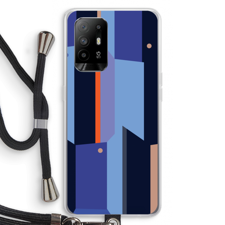 Gestalte 3: Oppo A94 5G Transparant Hoesje met koord