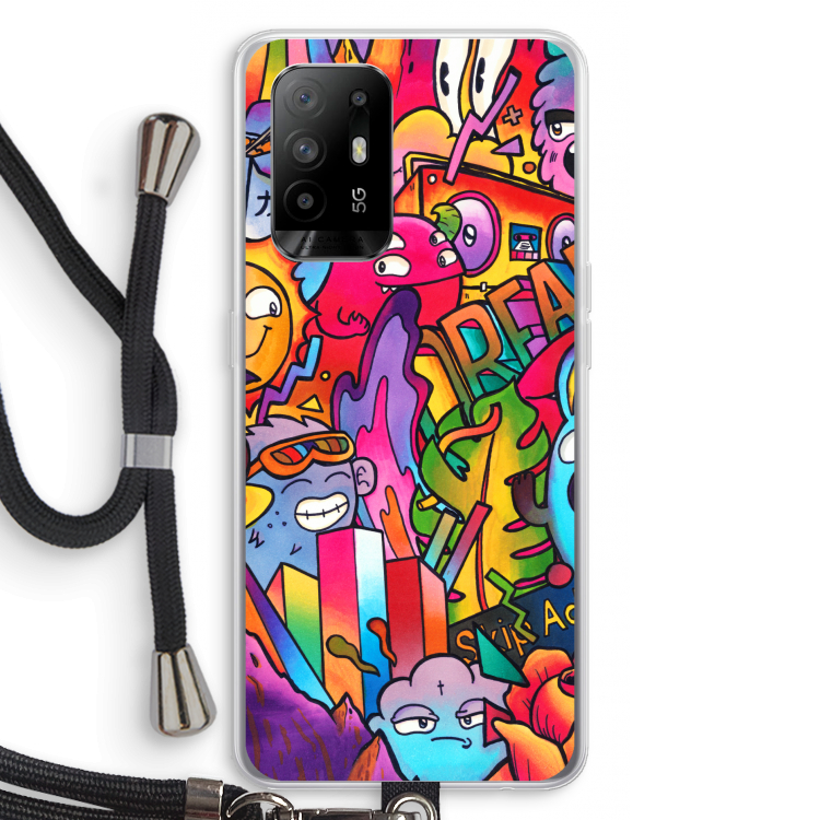 Dreams: Oppo A94 5G Transparant Hoesje met koord