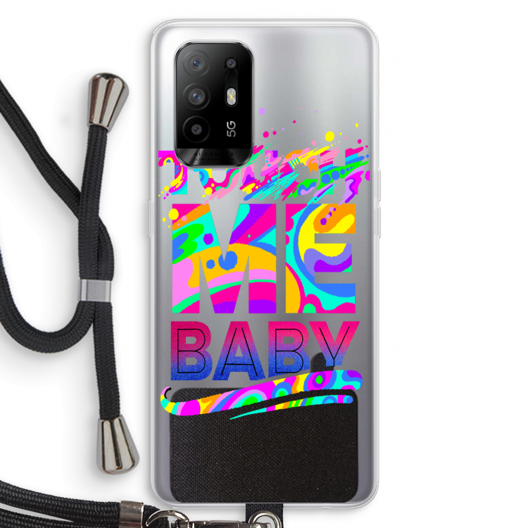 Touch Me: Oppo A94 5G Transparant Hoesje met koord