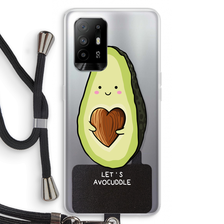 Avocuddle: Oppo A94 5G Transparant Hoesje met koord