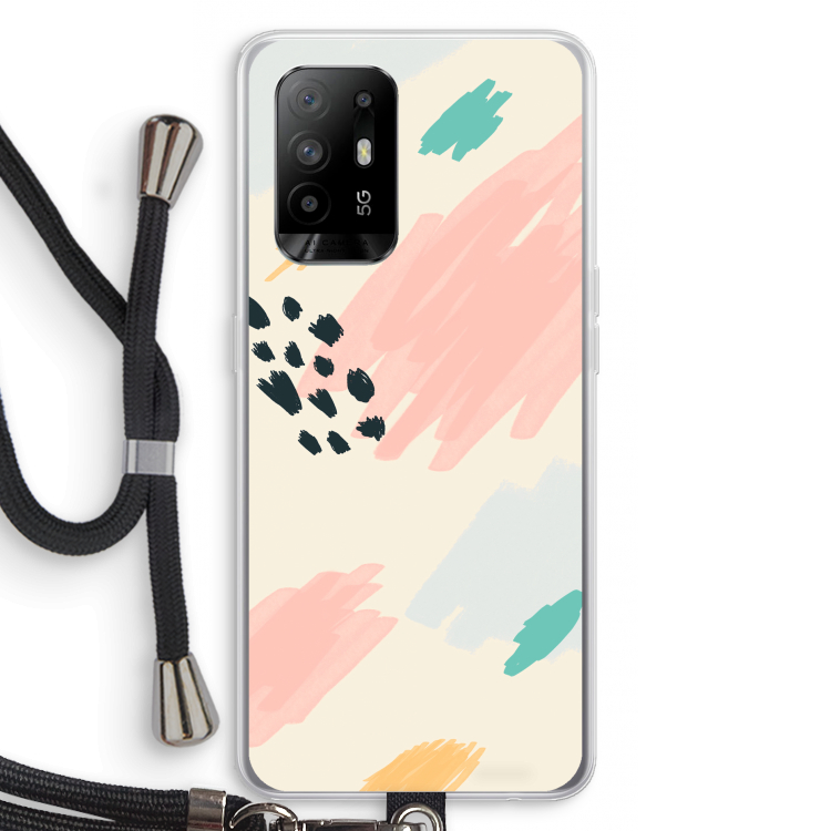 Sunday Chillings: Oppo A94 5G Transparant Hoesje met koord