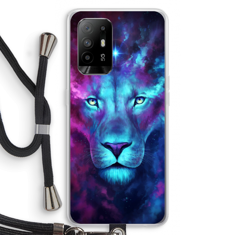 Firstborn: Oppo A94 5G Transparant Hoesje met koord