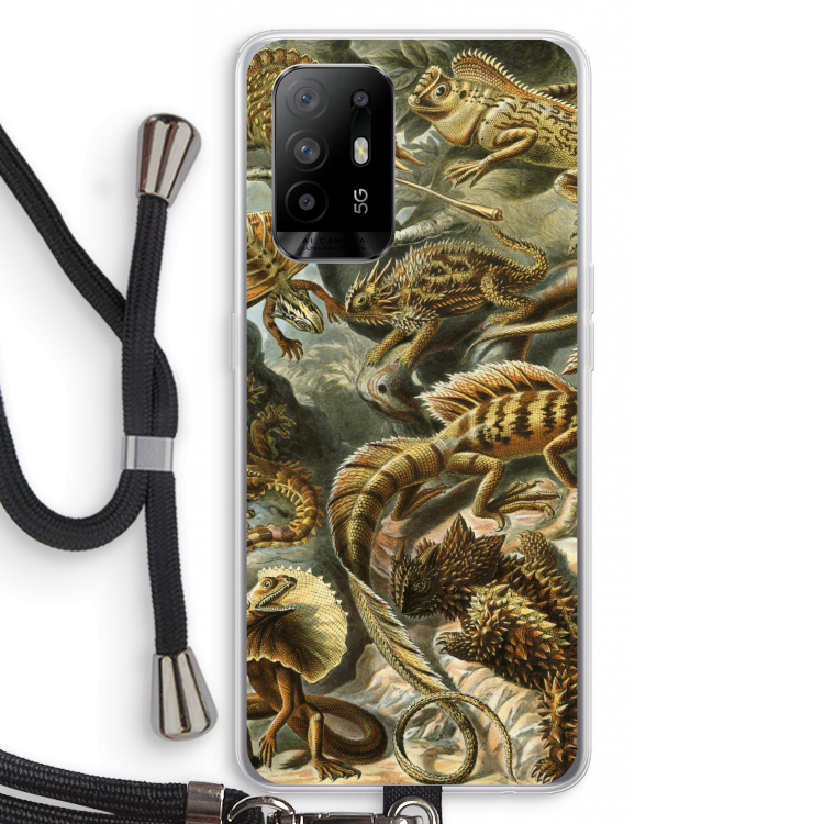 Haeckel Lacertilia: Oppo A94 5G Transparant Hoesje met koord