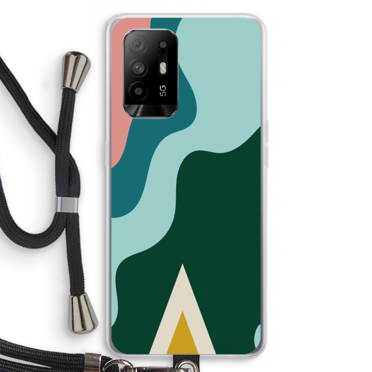 Noor B: Oppo A94 5G Transparant Hoesje met koord