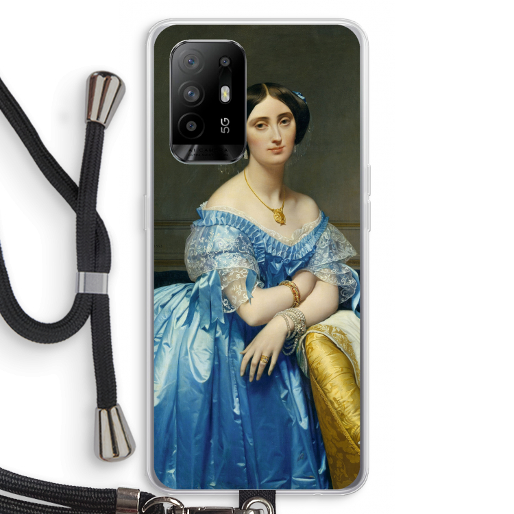 Eleonore: Oppo A94 5G Transparant Hoesje met koord