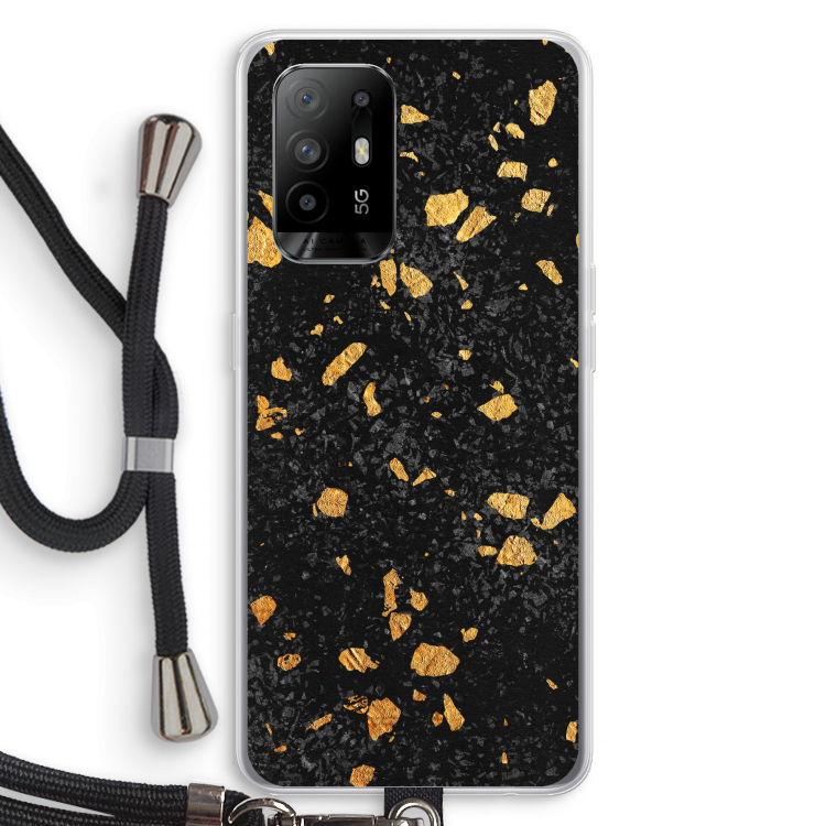 Terrazzo N°7: Oppo A94 5G Transparant Hoesje met koord