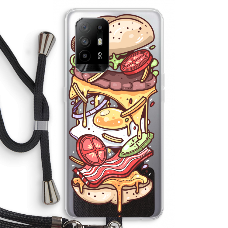 Diet Coke Please: Oppo A94 5G Transparant Hoesje met koord