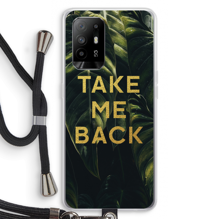 Take me back: Oppo A94 5G Transparant Hoesje met koord