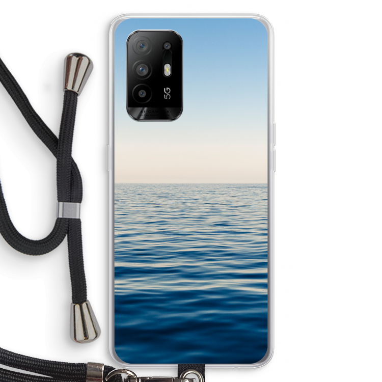 Water horizon: Oppo A94 5G Transparant Hoesje met koord