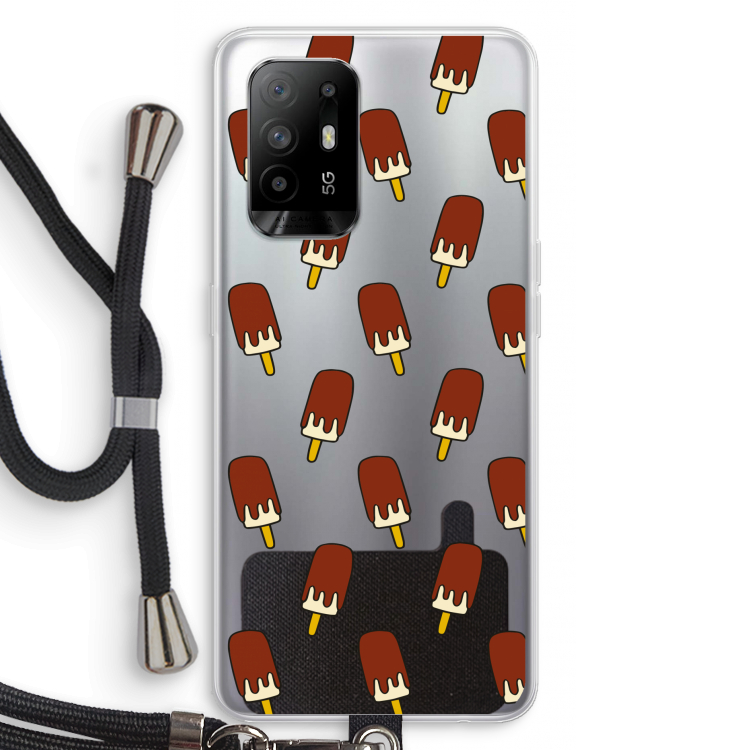 Yummy: Oppo A94 5G Transparant Hoesje met koord