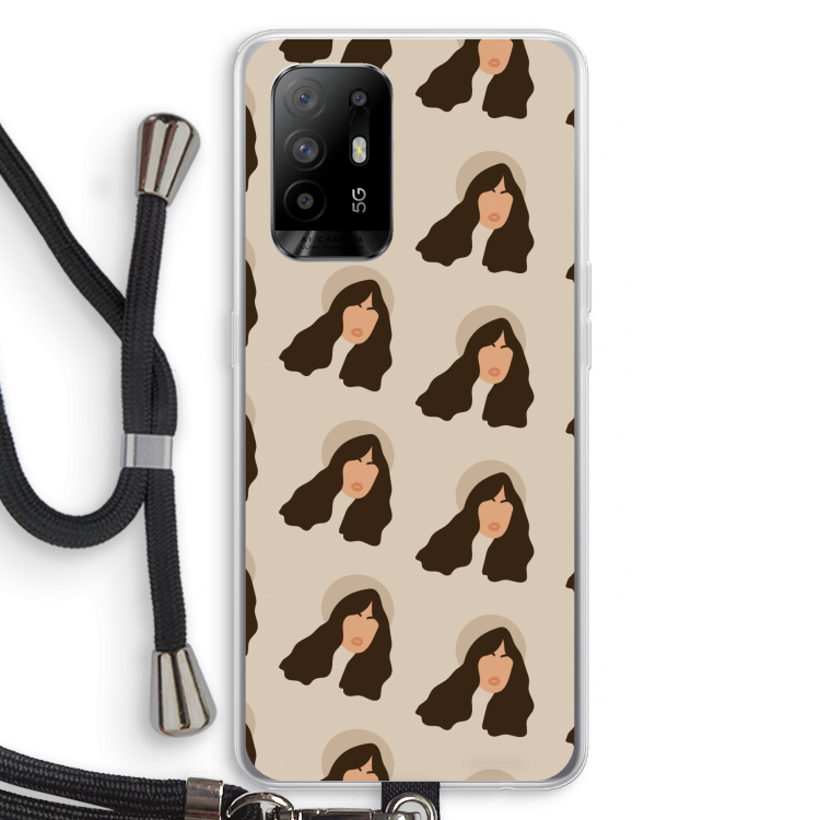 Bonjour mon amour: Oppo A94 5G Transparant Hoesje met koord